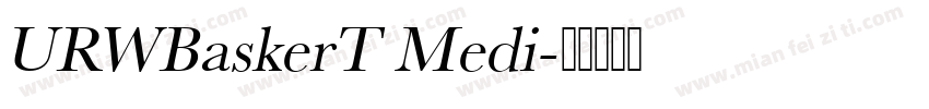 URWBaskerT Medi字体转换